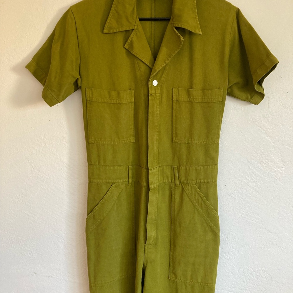 Big Bud Press 
SHORT SLEEVE JUMPSUIT - Green